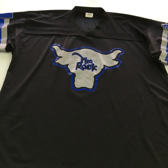 Vintage Other - Vintage The Rock WWF Jersey 90s USA 52 XL